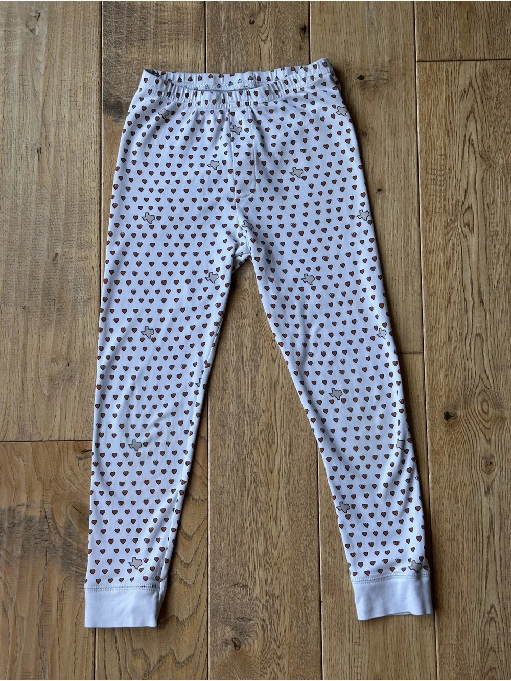 Roller Rabbit Texas Hearts Long John Pajamas Set size 8